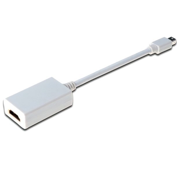 Переходник DIGITUS Mini DisplayPort to HDMI (AM/AF) 0.15m White (AK-340404-001-W) фото 