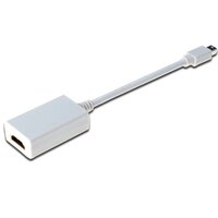 Перехідник DIGITUS Mini DisplayPort to HDMI (AM/AF) 0.15m White (AK-340404-001-W)