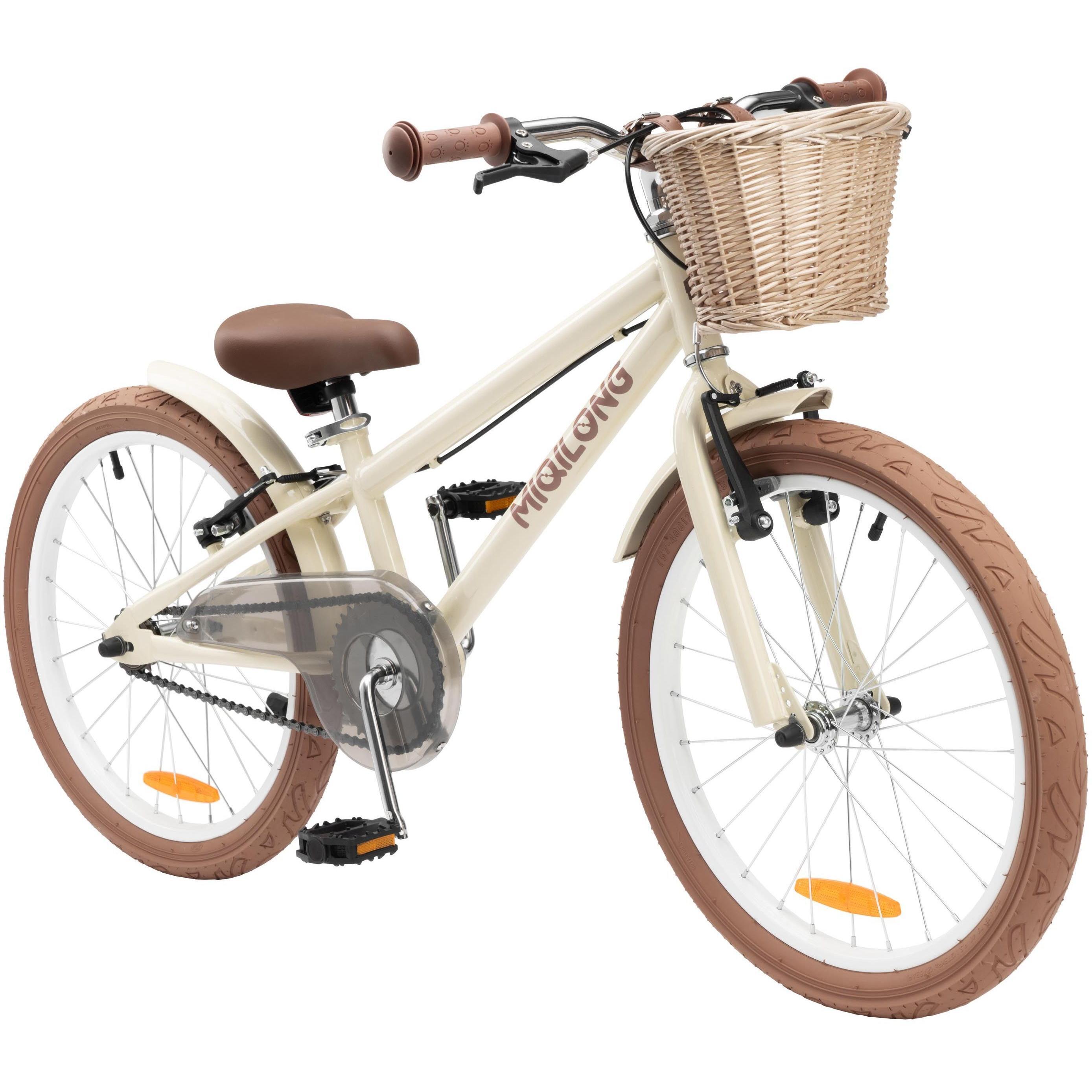 Дитячий велосипед Miqilong RM 20" бежевий (RBB-RM20-BEIGE)фото1