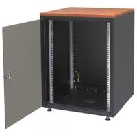 Шкаф ZPAS 19" 18U SJB передняя стеклянная дверь без столешницы 600x600 мм черная