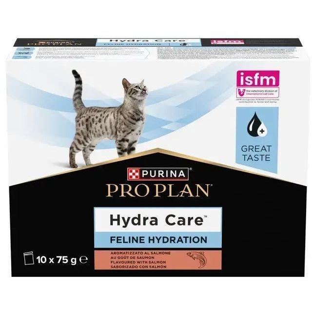 Влажный корм для кошек Purina Pro Plan способствует увеличению потребления жидкости с лососем 10х75г фото 1