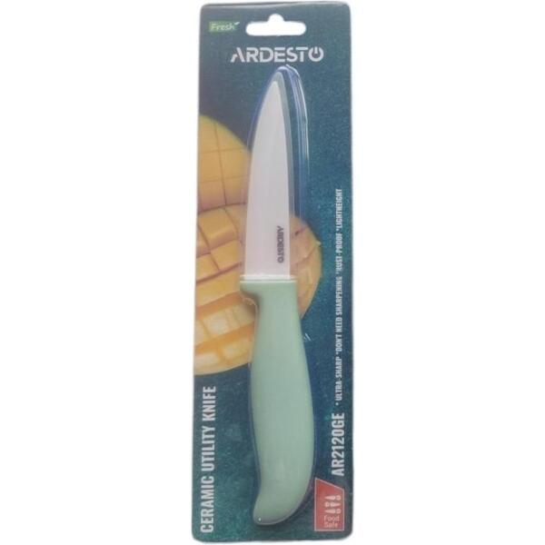 Нож керамический универсальный Ardesto Fresh, 10см, зеленый (AR2120GE)
