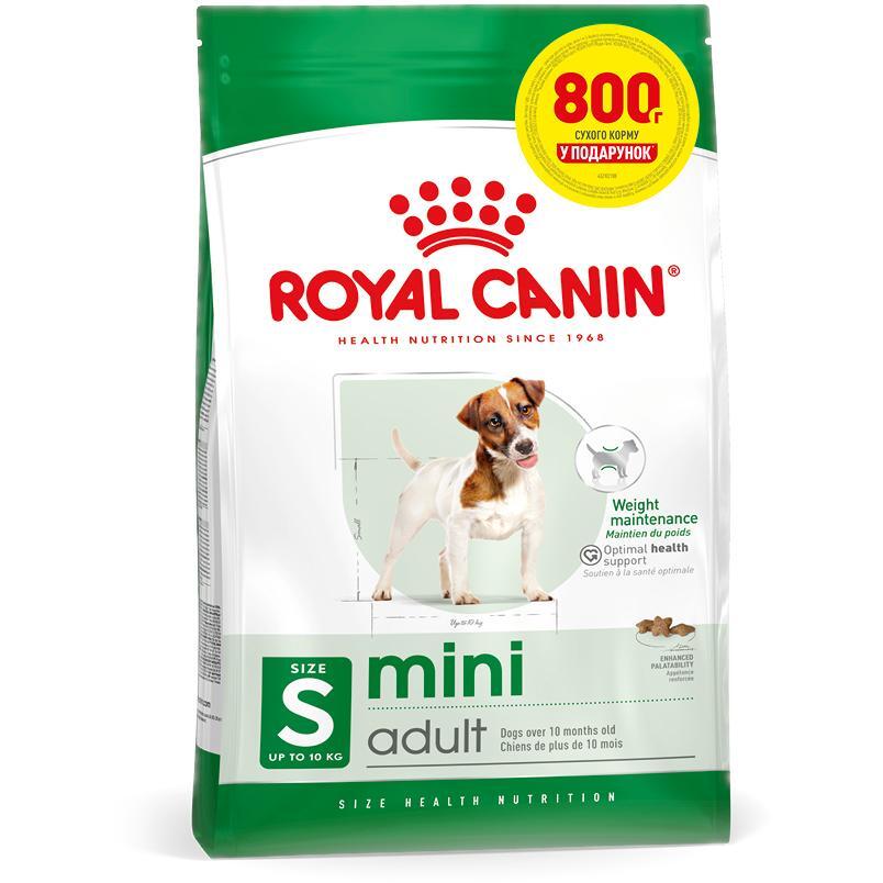 Сухой корм для собак Royal Canin Mini Adult мелких пород 3.2кг + 800г фото