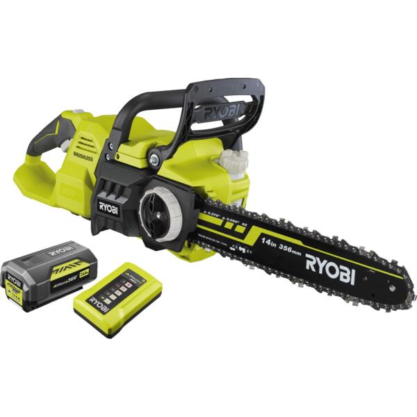 

Пила цепная аккумуляторная Ryobi Max Power RY36CSX35A-150 36В, 1х5А·ч (5133004596)