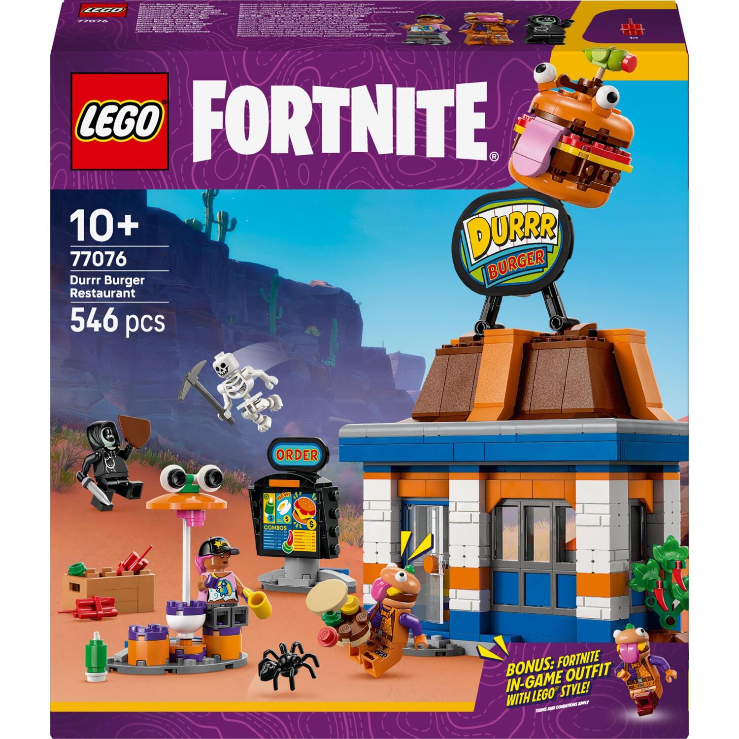 LEGO 77076 Fortnite Durrr Burger ресторан фото