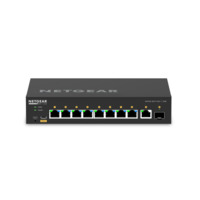 Коммутатор NETGEAR M4250-9G1F-PoE+ (GSM4210PD), 8x1GE PoE+(110Вт), 1x1GE, 1xSFP, AV Line управляемый L2