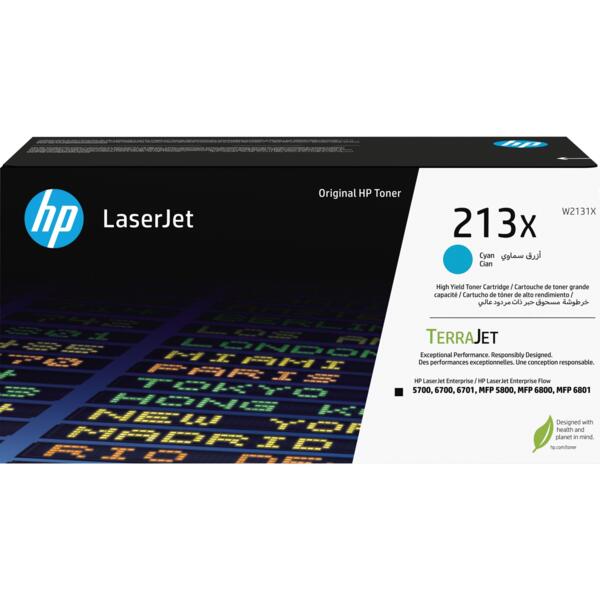 

Картридж лазерный HP 213X Cyan (W2131X)