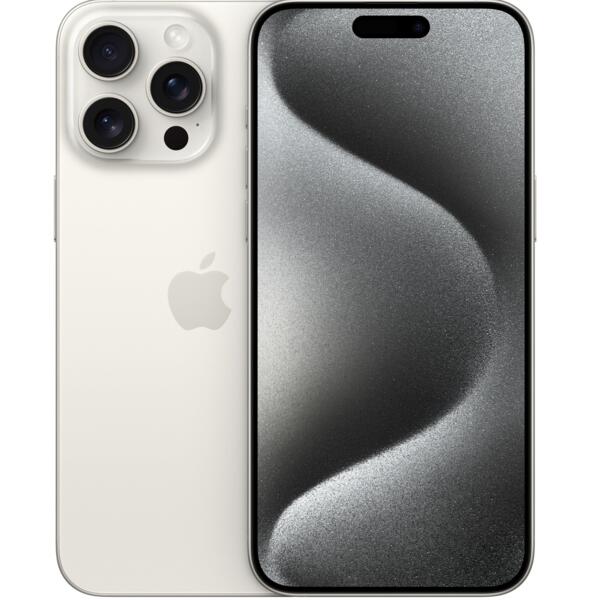 Смартфон Refurbished Apple iPhone 15 Pro Max 256 GB White Titanium (Отличное состояние, A)