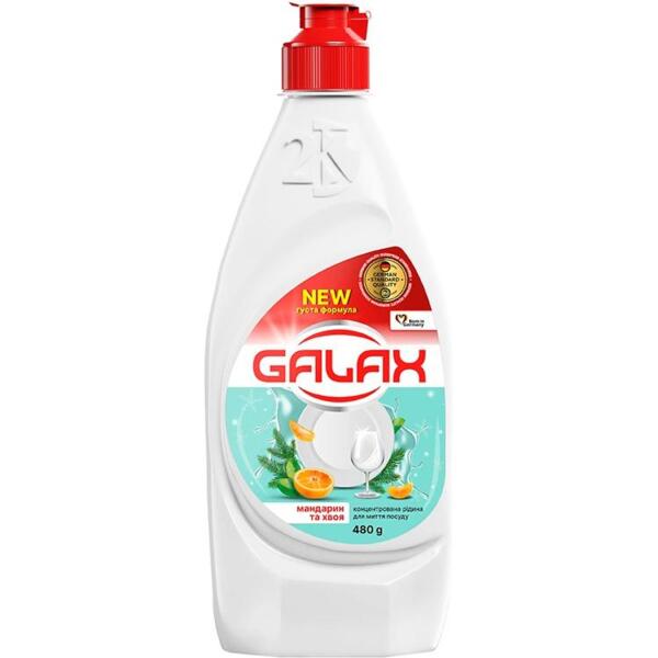 

Концентрированная жидкость для мытья посуды Galax Мандарин и хвоя 480г