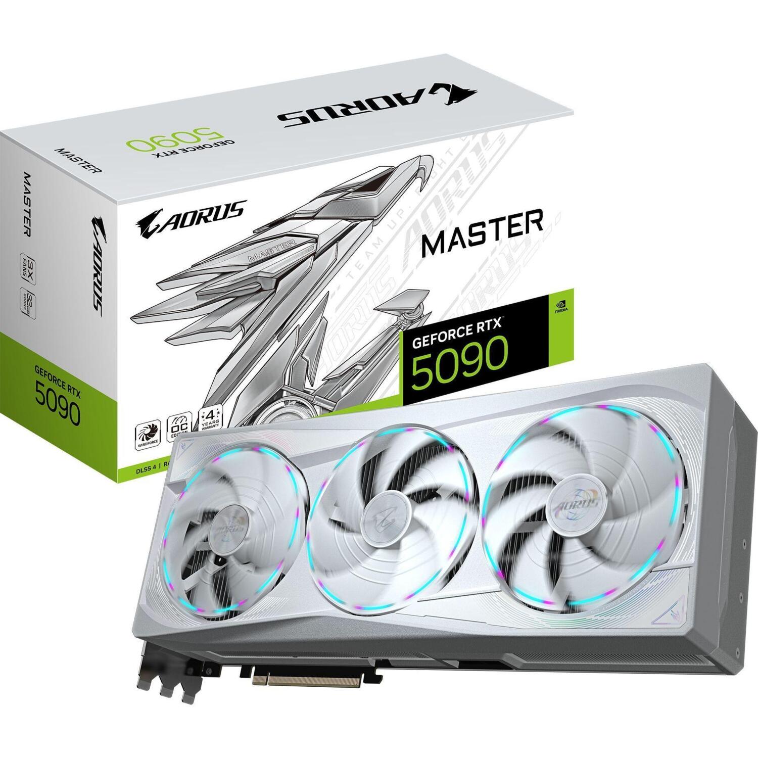 Видеокарта GIGABYTE GeForce RTX 5090 32GB GDDR7 AORUS ICE (GV