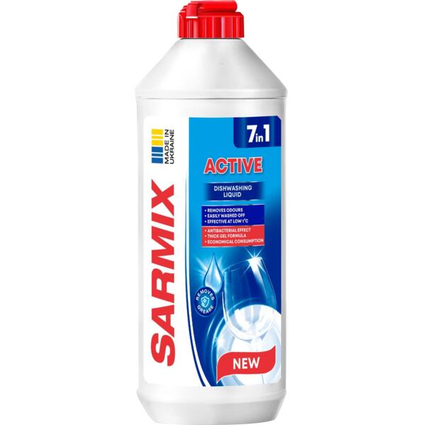 

Гель для мытья посуды Sarmix актив 900 мл