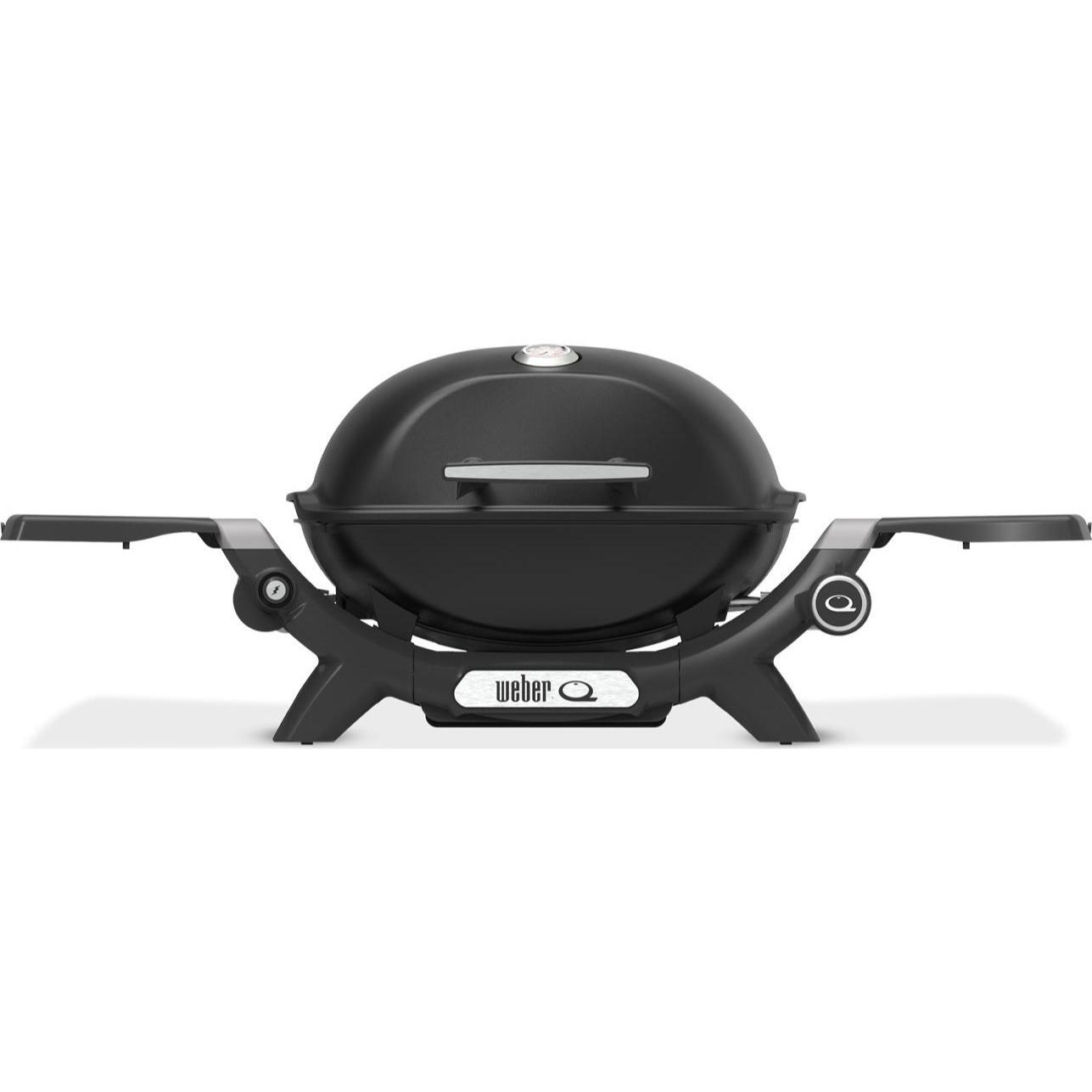 Гриль газовий Weber Q1200N з бічними столиками, чорний (1501070)фото1