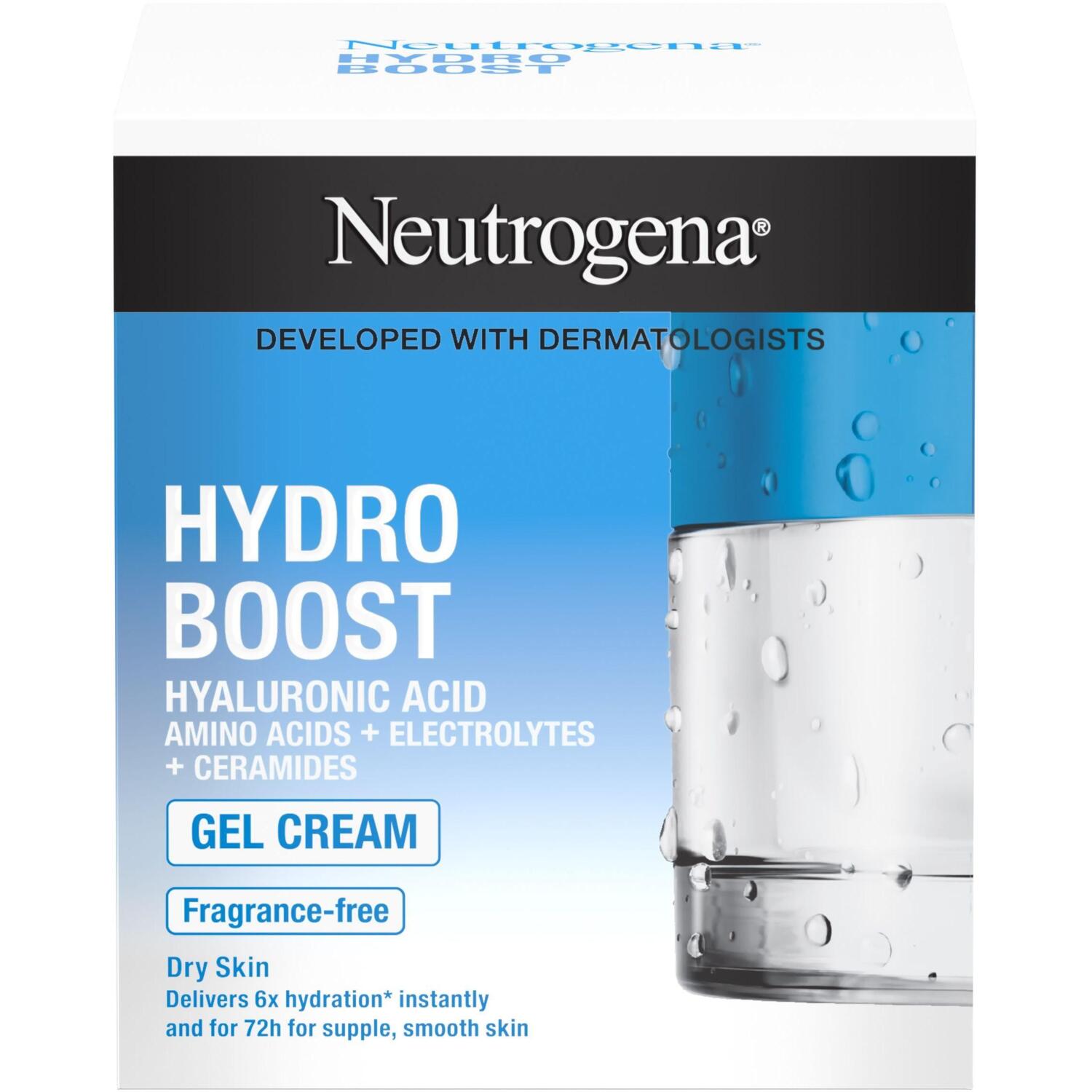 Зволожуючий гель-крем для сухої шкіри обличчя Neutrogena Hydro Boost 50 млфото