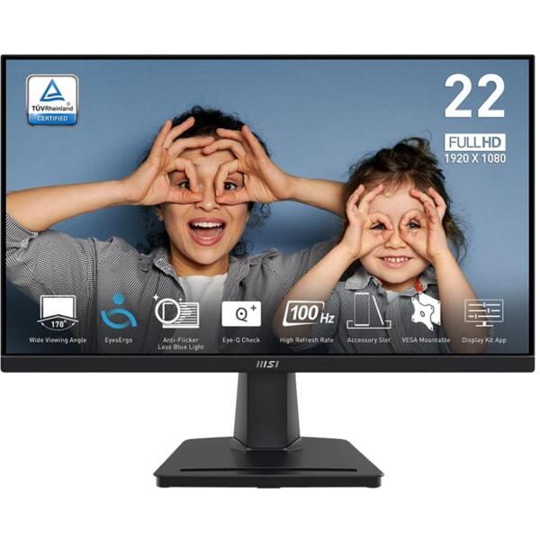 

Монитор 21.45" MSI PRO MP225V (9S6-3PE0CM-001)