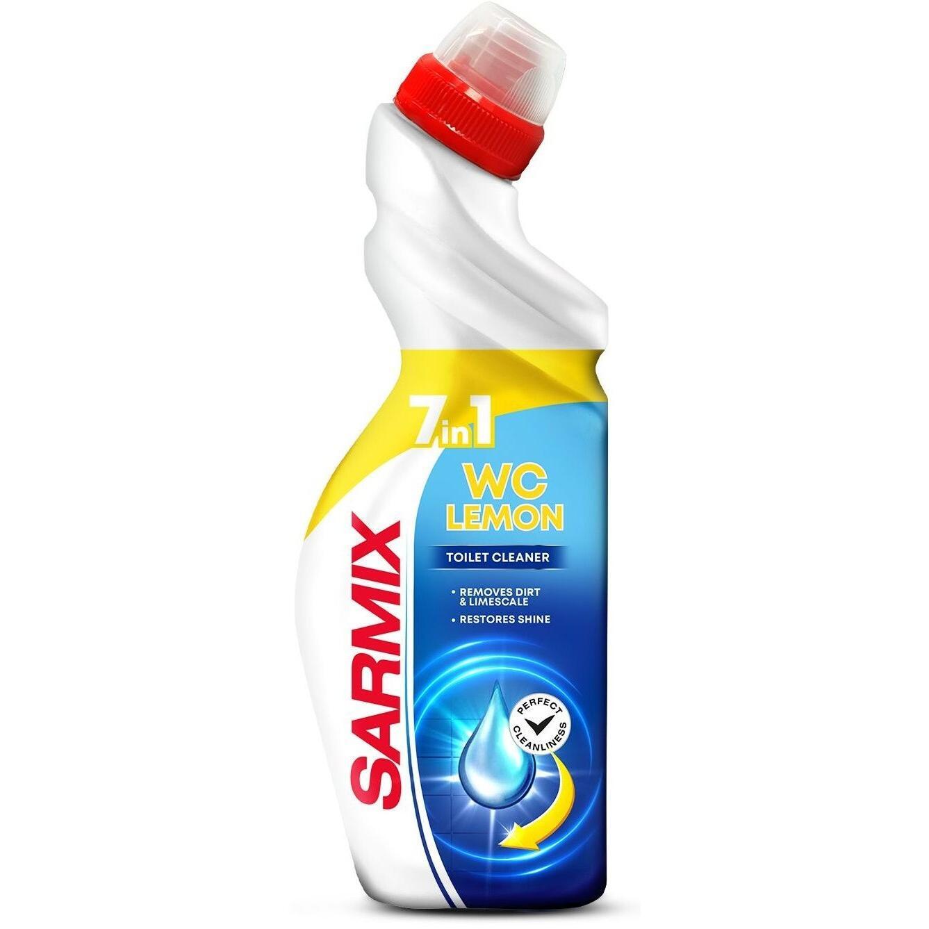 Средство для чистки сантехники Sarmix лимон 750 мл фото 1