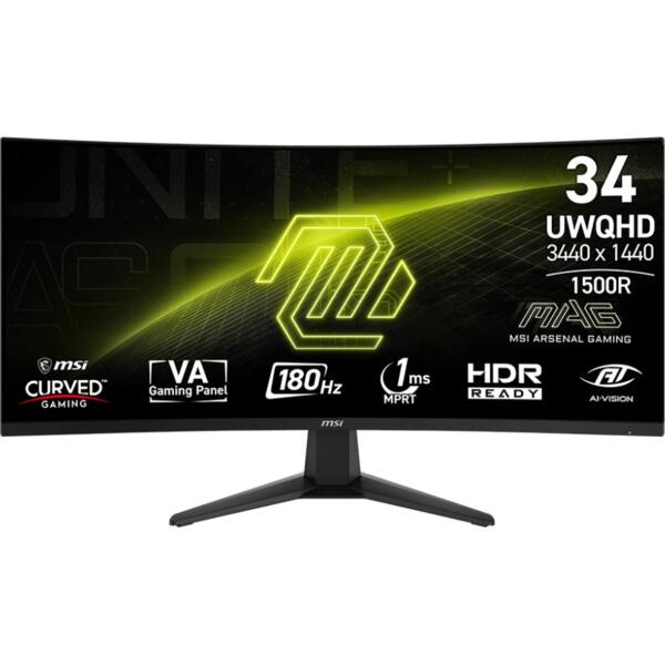 

Монитор 34" MSI MAG 346CQ (9S6-3DD71M-001)
