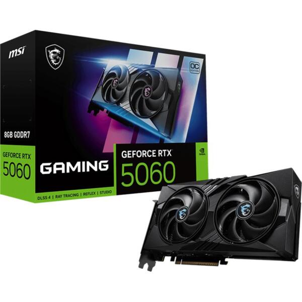 Видеокарта MSI GeForce RTX 5060 8GB GDDR7 GAMING OC (912-V537-005)