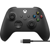 Геймпад Microsoft Xbox Wireless Controller Black (USB cable) (1V8-00002)