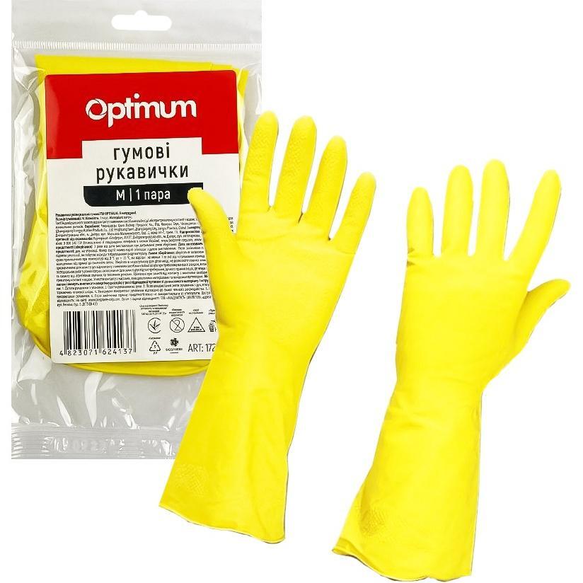 Рукавички латексні універсальні Pro service Optimum М 1 парафото1