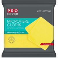 Салфетки из микрофибры Pro service универсальные желтые 38x38 см 3 шт