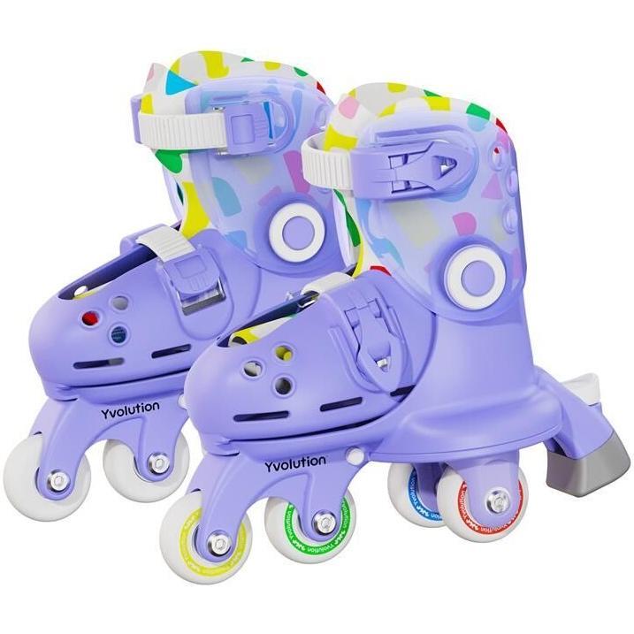 Роликовые коньки Yvolution Twista, размер 24-28, фиолетовый (YT51E4) фото 