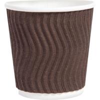 Стакан Pro service бумажные Riple Коричневые 110 мл 20 шт