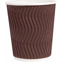 Стакан Pro service бумажные Riple Коричневые 175 мл 20 шт