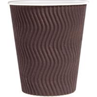 Стакан Pro service бумажные Riple Коричневые 250 мл 20 шт