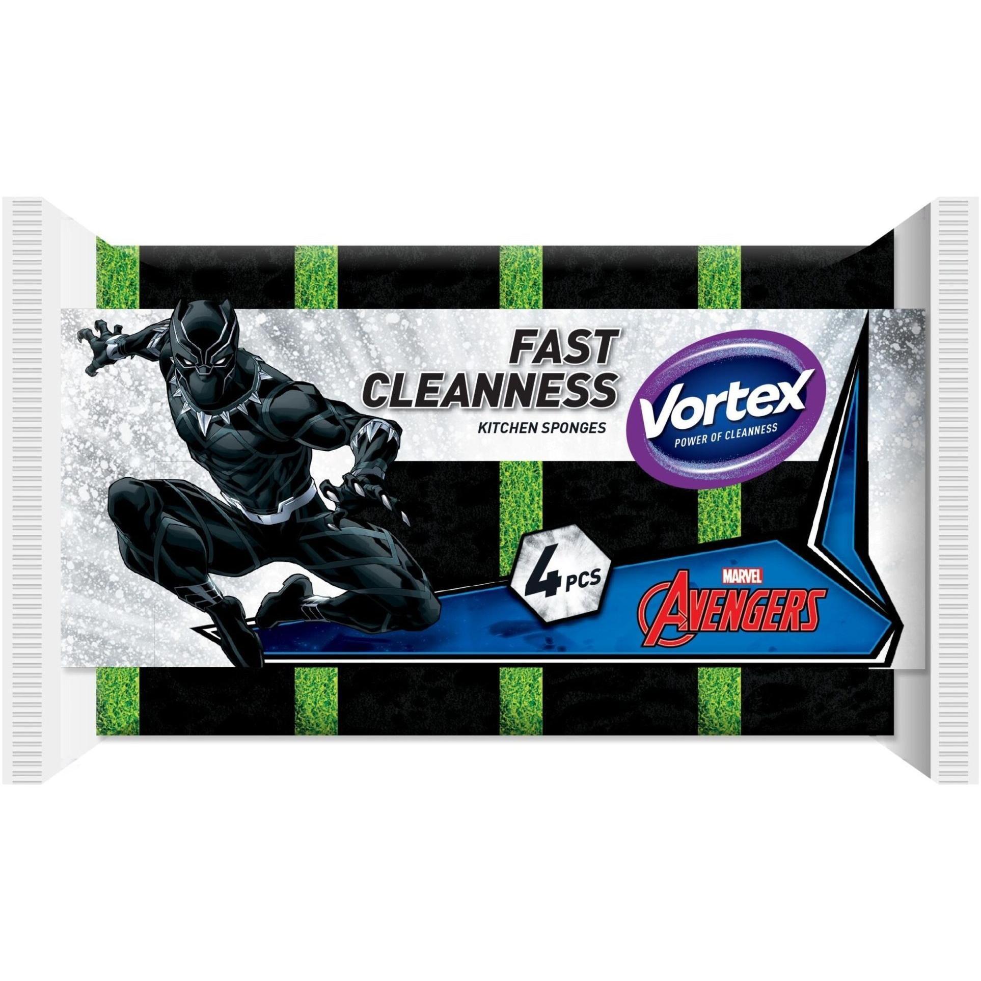 Губки кухонні Vortex Marvel чорні 4 штфото1