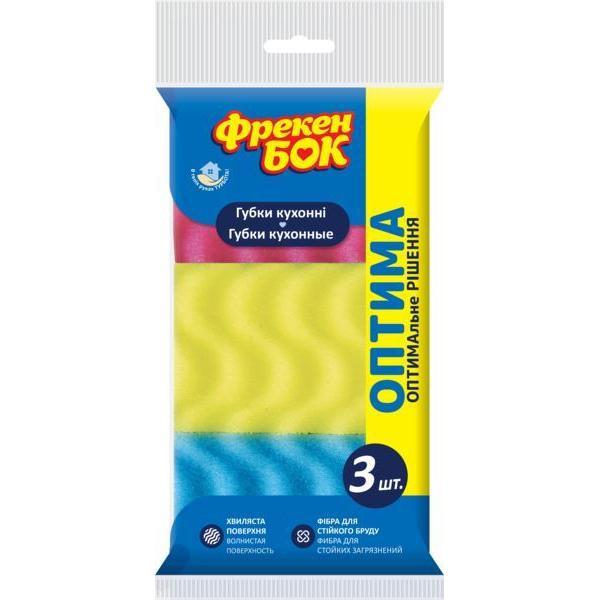 Губки кухонні Фрекен Бок з хвилястою поверхнею 3 штфото1