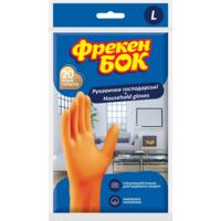 Рукавички гумові універсальні Фрекен Бок розмір L 1пара