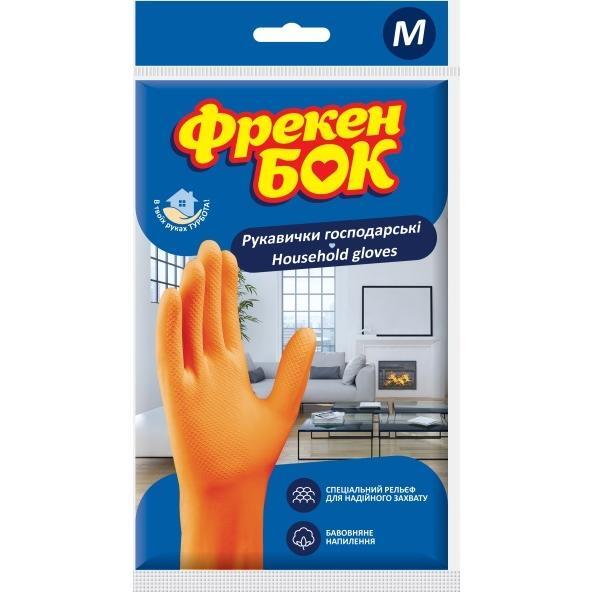 Рукавички гумові універсальні Фрекен Бок розмір M 1парафото1