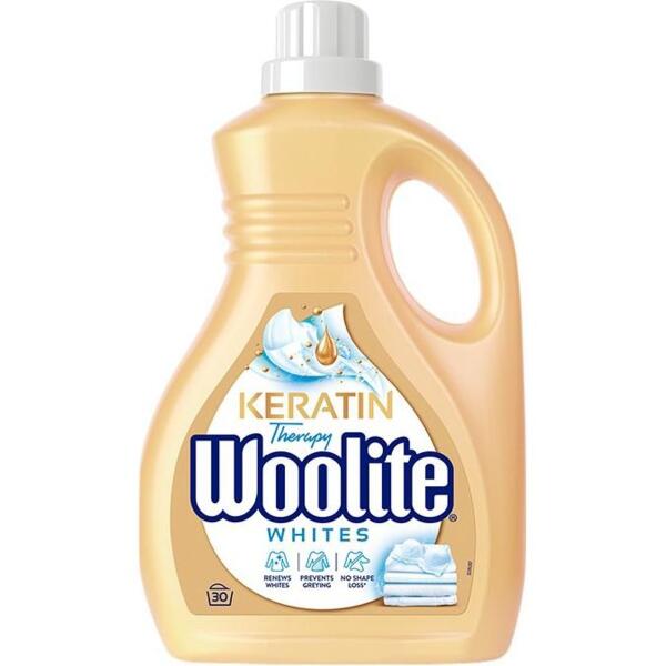 Гель для стирки Woolite для светлых и белых тканей с кератином 1.8 л