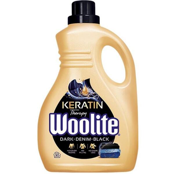 Гель для стирки Woolite для черных и джинсовых тканей с кератином 1.8 л
