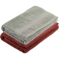 Набор полотенец махровых Ardesto SuperSoft, терракота, зеленый 70х140см (ART2270RT_ART2270SS)