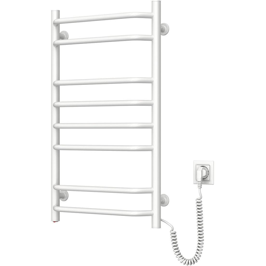 Полотенцесушитель Navin электрический Блюз, 800х480х123мм, кнопка, сталь, белый, правое подключение (12-006030-4880) фото 1