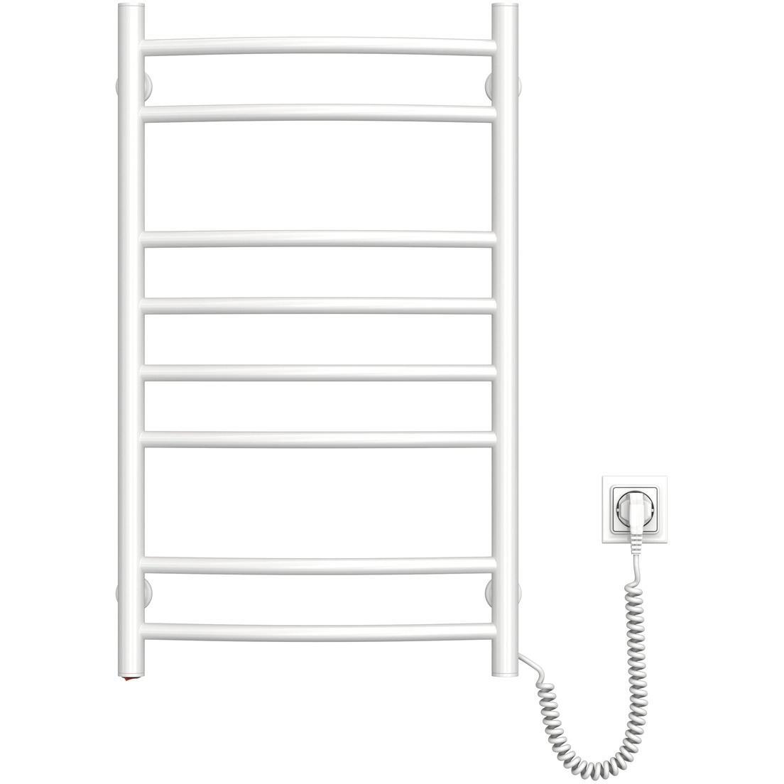 Рушникосушка Navin електрична Камелія, 800х480х105мм, кнопка, сталь, білий, праве підключення (12-007030-4880)фото1