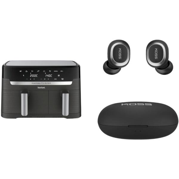 

Комплект Мультипечь Tefal Dual Easy Fry & Grill Air Fryer EY905B10 + Наушники Koss TWS250i True Wireless Mic