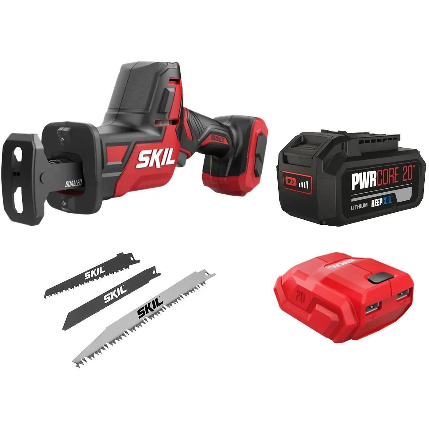 Пила сабельная аккумуляторная SKIL 3475 CA Compact 20В 1х5А·ч (11071800204) фото