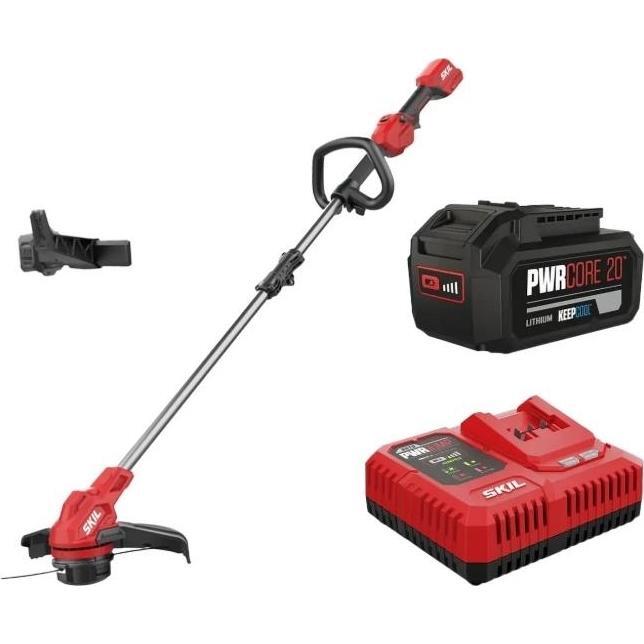 Тример садовий акумуляторний SKIL 0250 CA, 20В, 1х4А·г (GT1E0250CA+BC1E3111AA)фото1