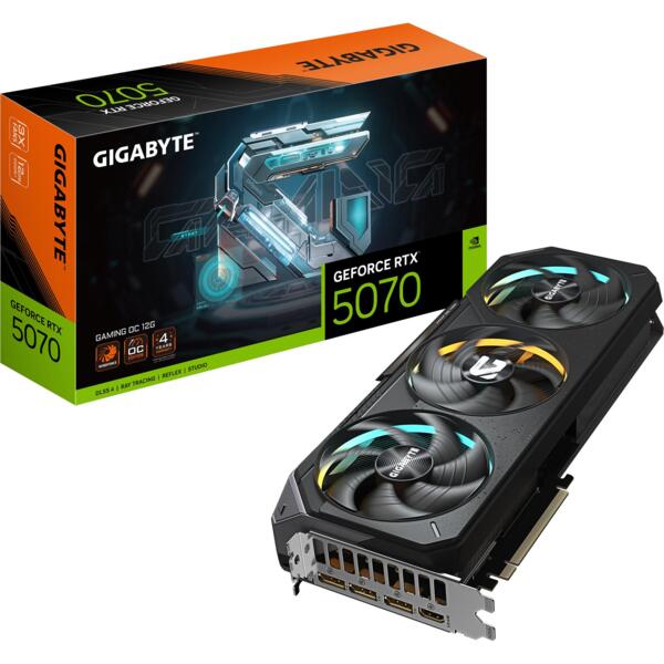 Видеокарта GIGABYTE GeForce RTX 5070 12GB GDDR7 GAMING OC (GV-N5070GAMING_OC-12GD)