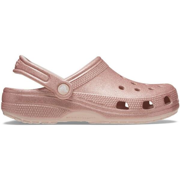 Кроксы Crocs Classic Glitter Clog 205942-6WV 37-38 (M5/W7) розовые