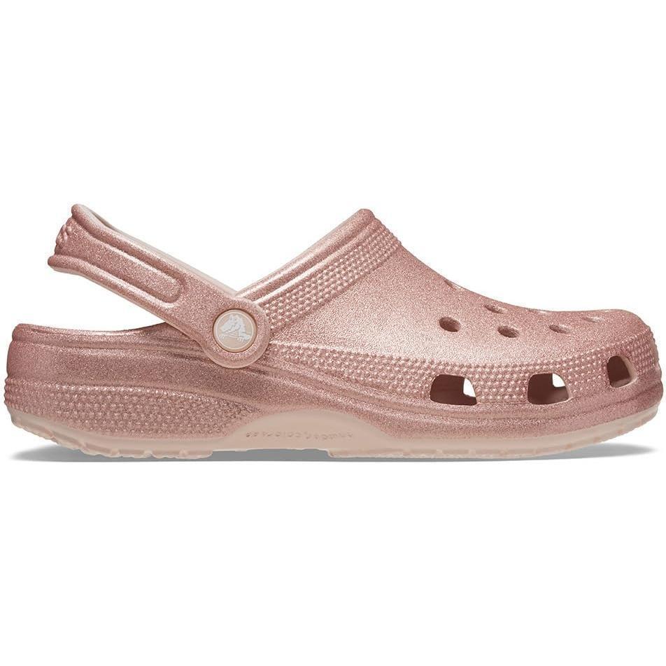 Кроксы Crocs Classic Glitter Clog 205942-6WV 38-39 (M6/W8) розовые фото 1
