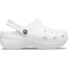 Кроки жіночі Crocs Classic Platform Clog 206750-100 39-40 (W9) білі