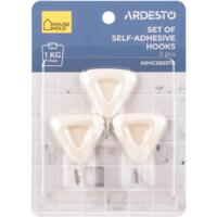 Набір гачків самоклеючих ARDESTO Трикутничок 3шт бежевий (ARHC2803TB)