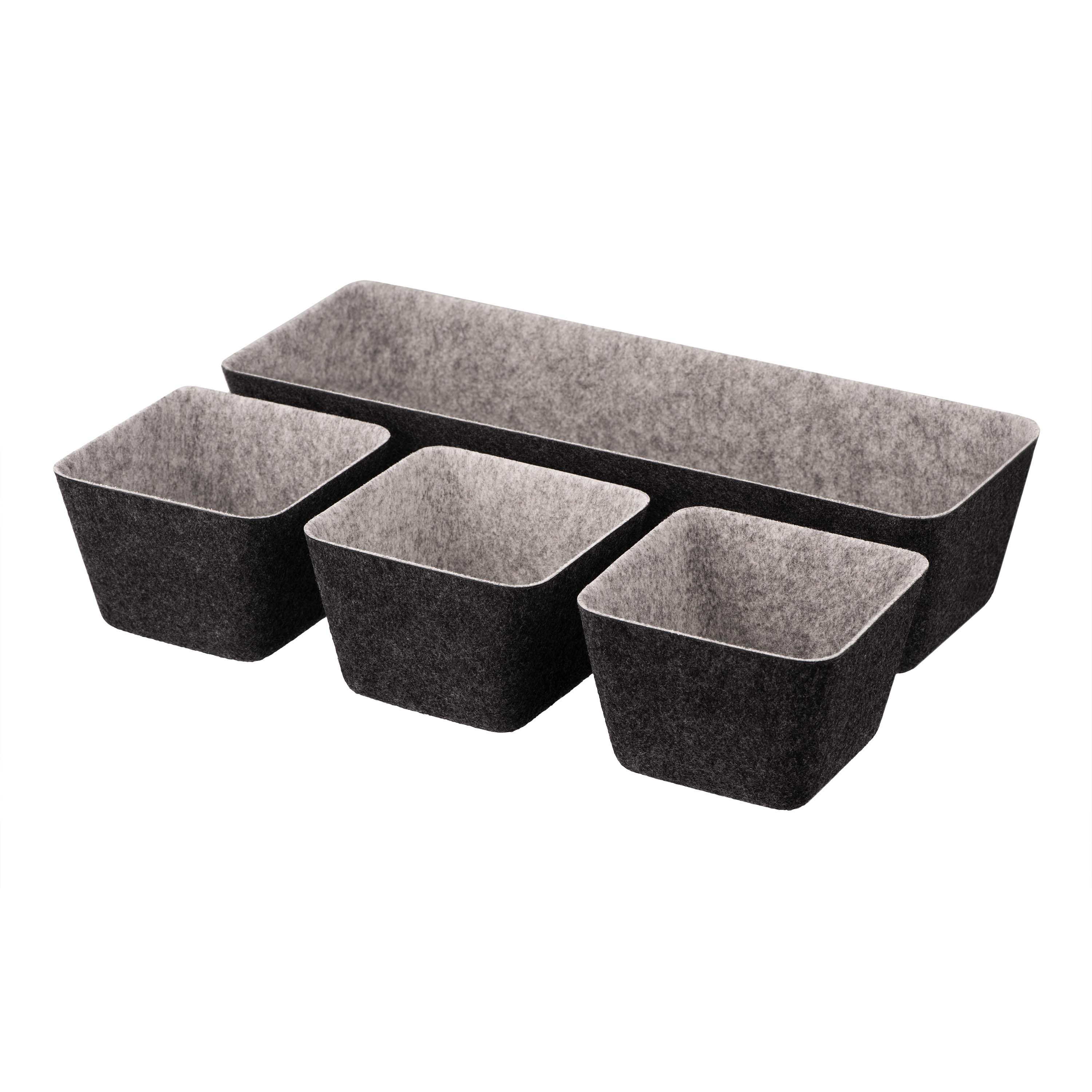 Набор контейнеров ARDESTO Prestigio 4 предмета серый фото 1