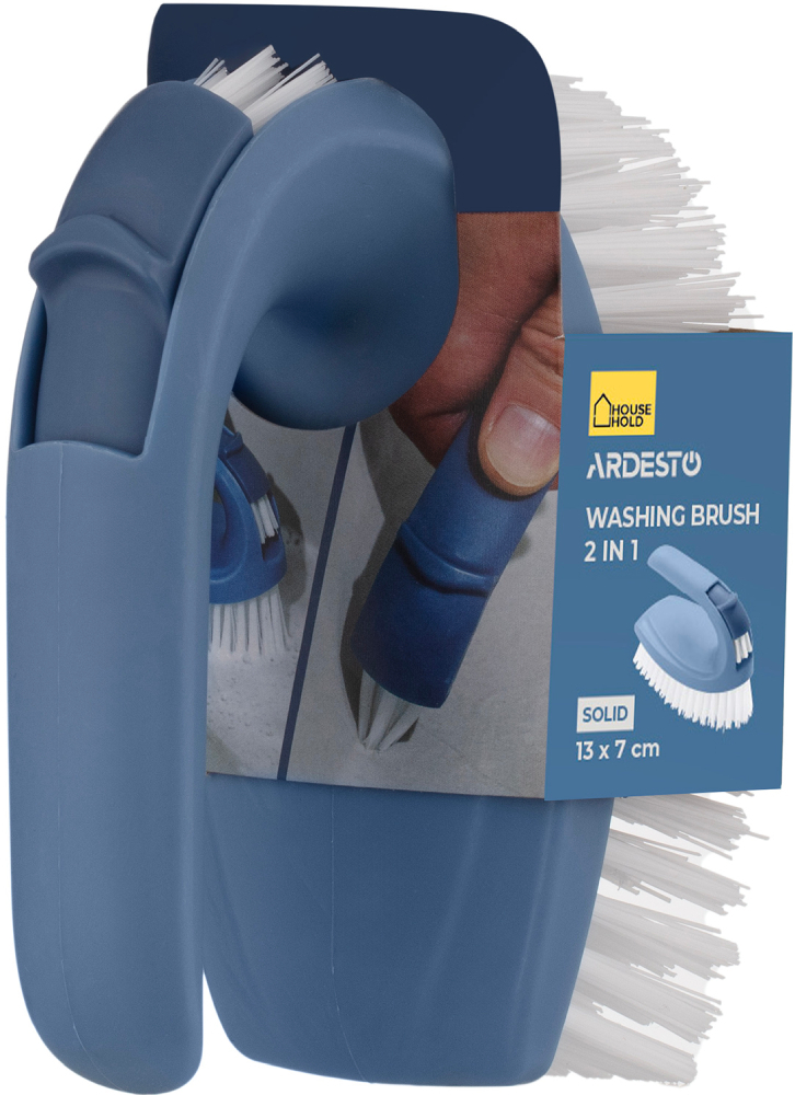 Щітка для миття 2 в 1 ARDESTO 13х7см блакитнийфото1