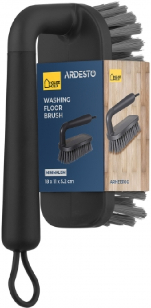 Щітка для миття підлоги ARDESTO Minimalism 18х11x5.2см сірий темнийфото1