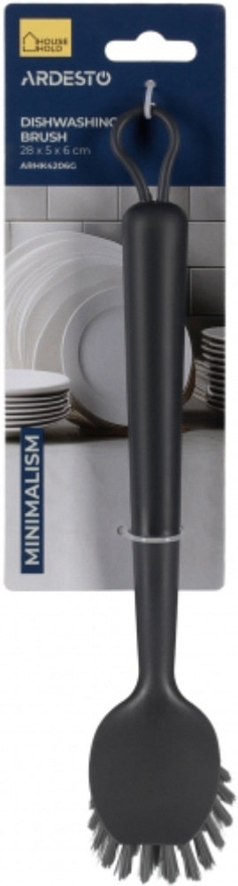 Щітка для миття посуду ARDESTO Minimalism 28х5x6см сірий темнийфото1