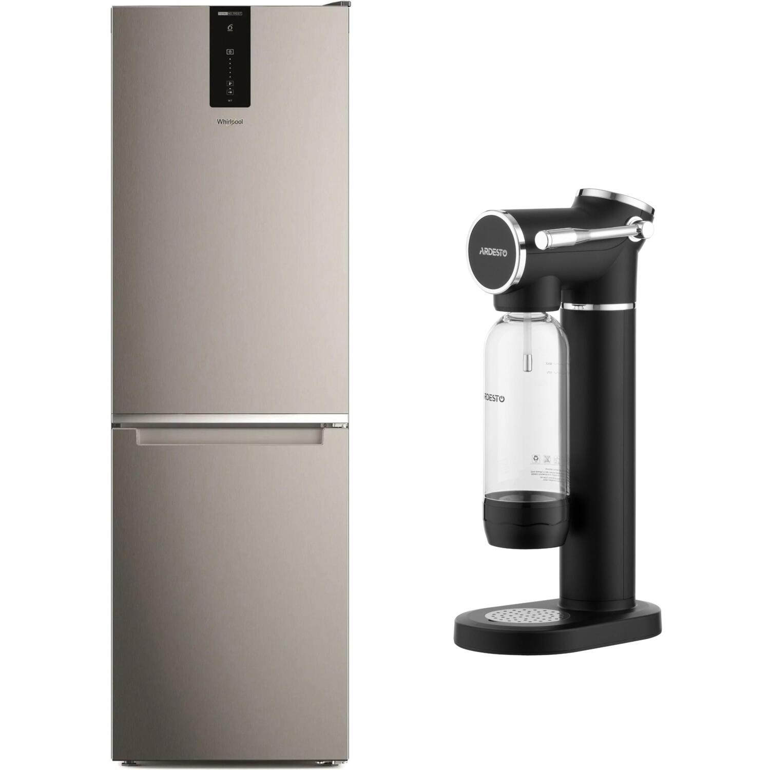 Комплект Холодильник Whirlpool W7X81OOX0 + Сифон для газирования воды Ardesto G7 SMW-02B фото 